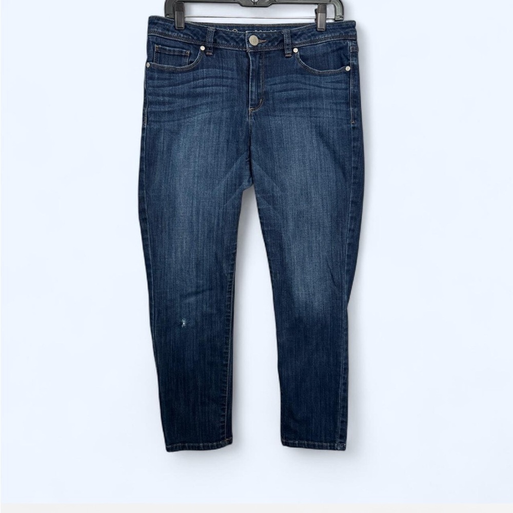 Lauren Conrad Size 10 Short Dark Wash High Rise Skinny Jeans Punk Grunge Denim